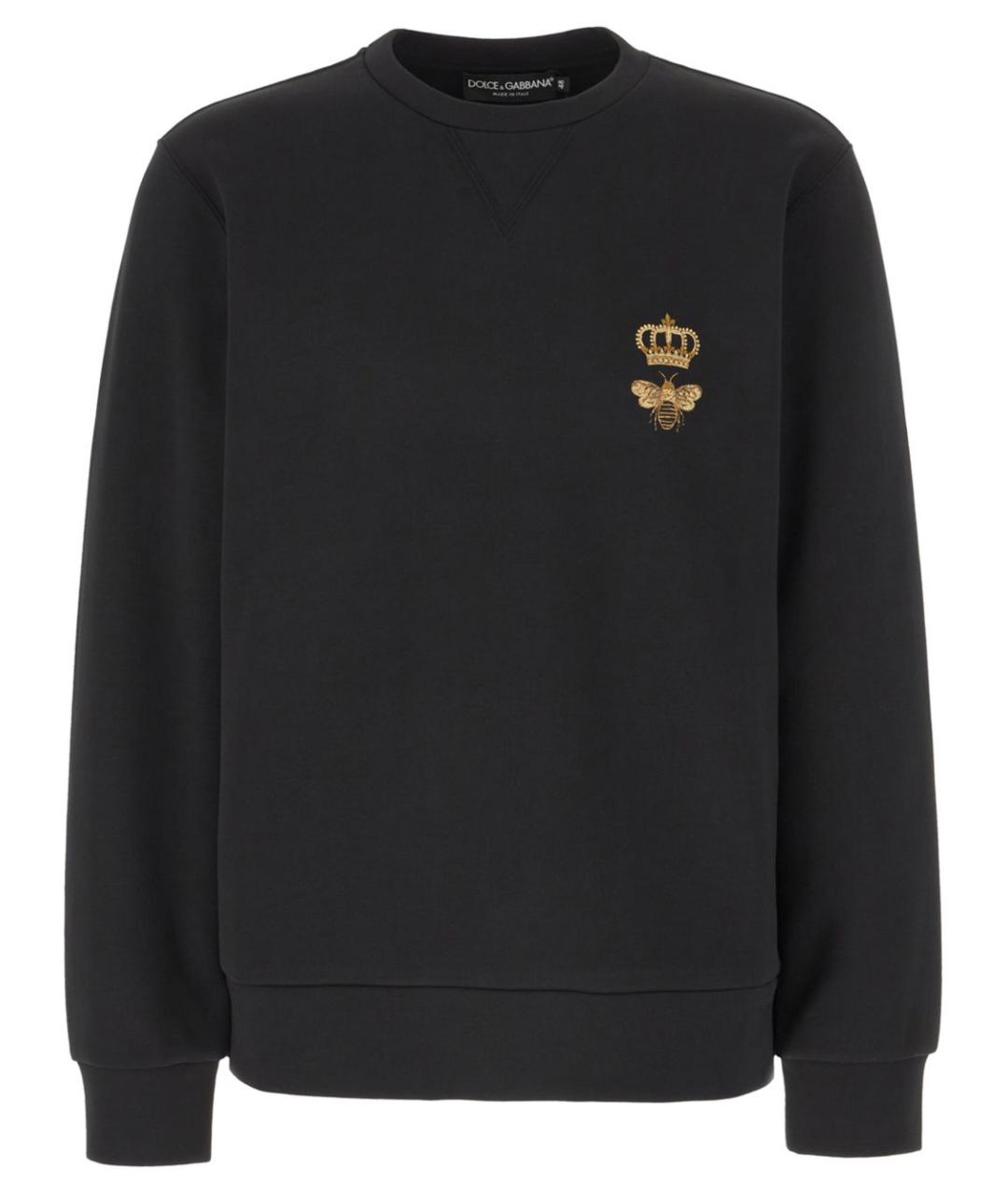 DOLCE&GABBANA Черный полиэстеровый джемпер / свитер, фото 1