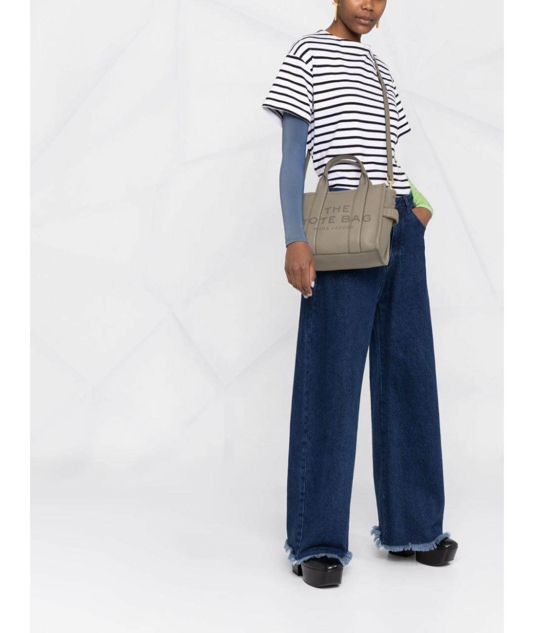 MARC JACOBS Бежевая кожаная сумка тоут, фото 8