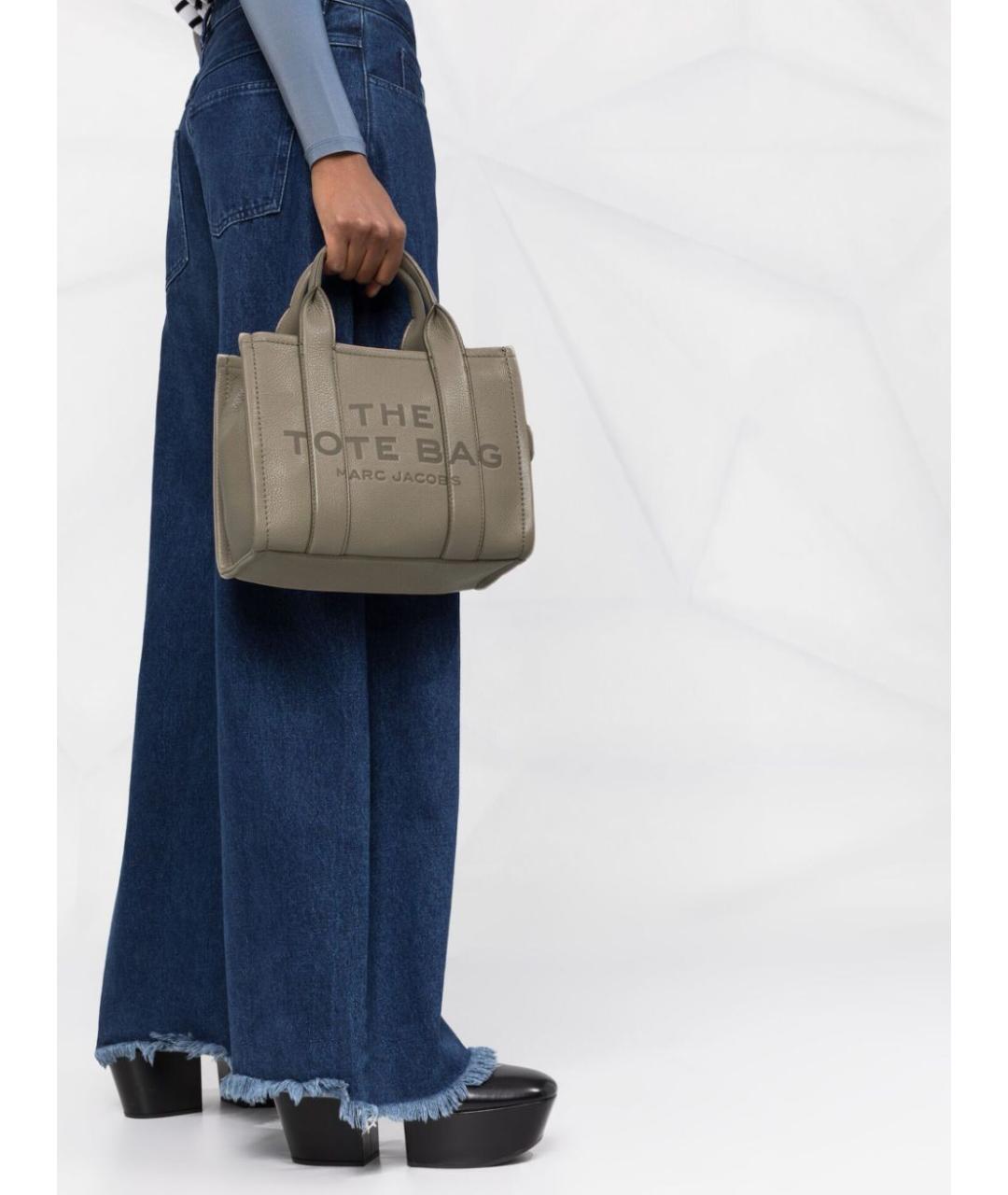 MARC JACOBS Бежевая кожаная сумка тоут, фото 7
