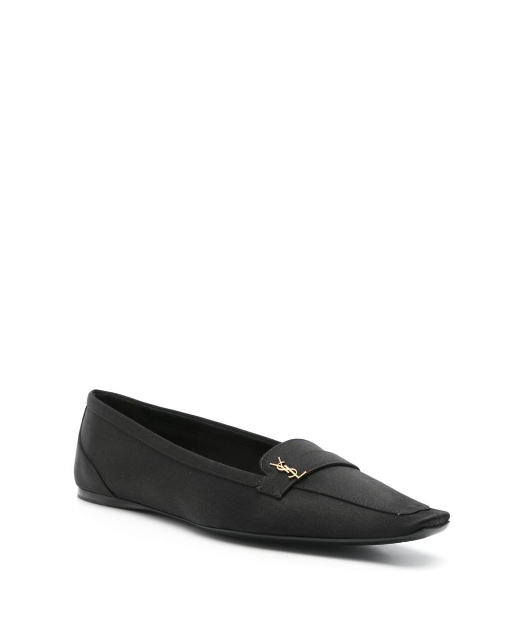 SAINT LAURENT Черные балетки, фото 4
