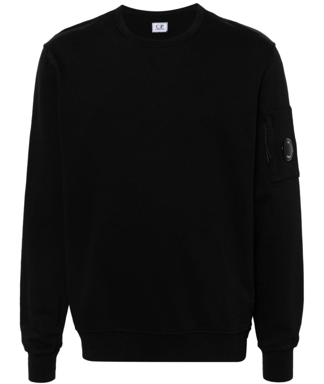CP COMPANY Черный хлопковый джемпер / свитер, фото 1