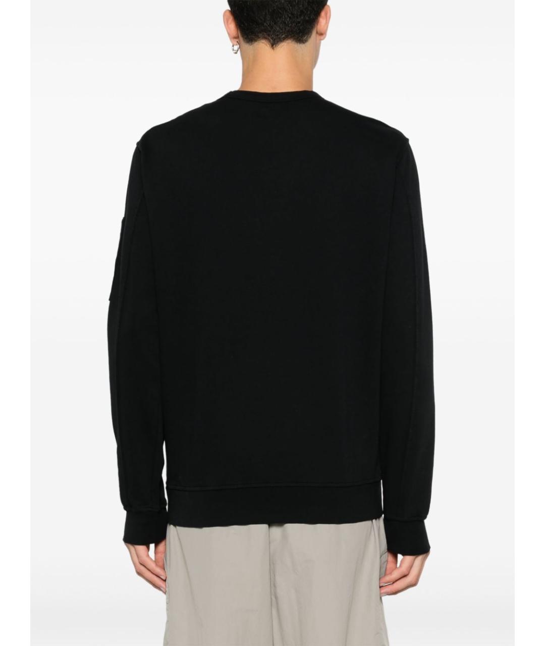 CP COMPANY Черный хлопковый джемпер / свитер, фото 2