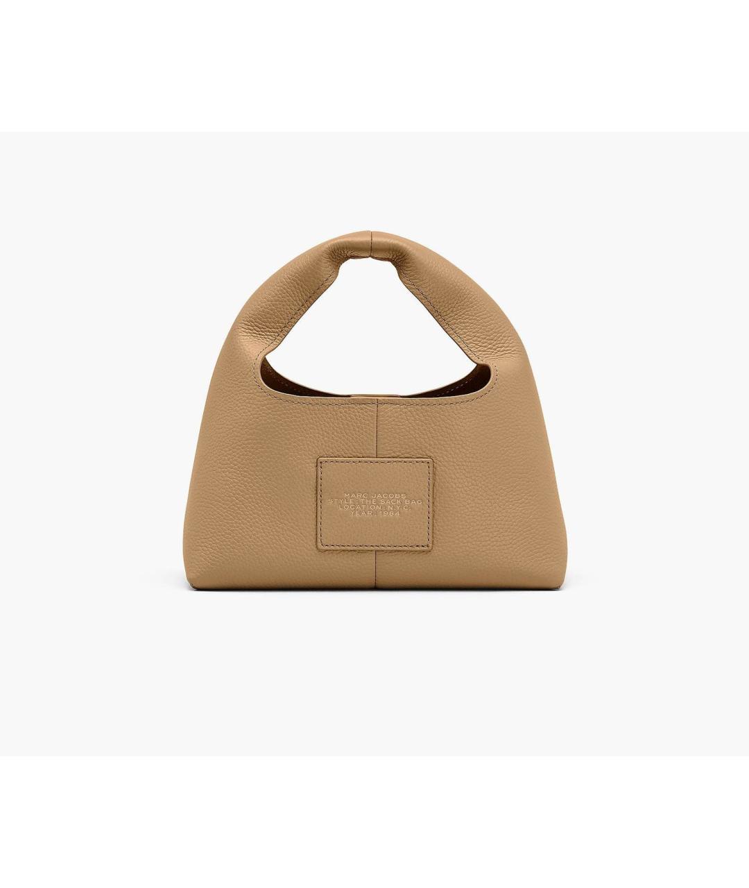 MARC JACOBS Бежевая кожаная сумка с короткими ручками, фото 3