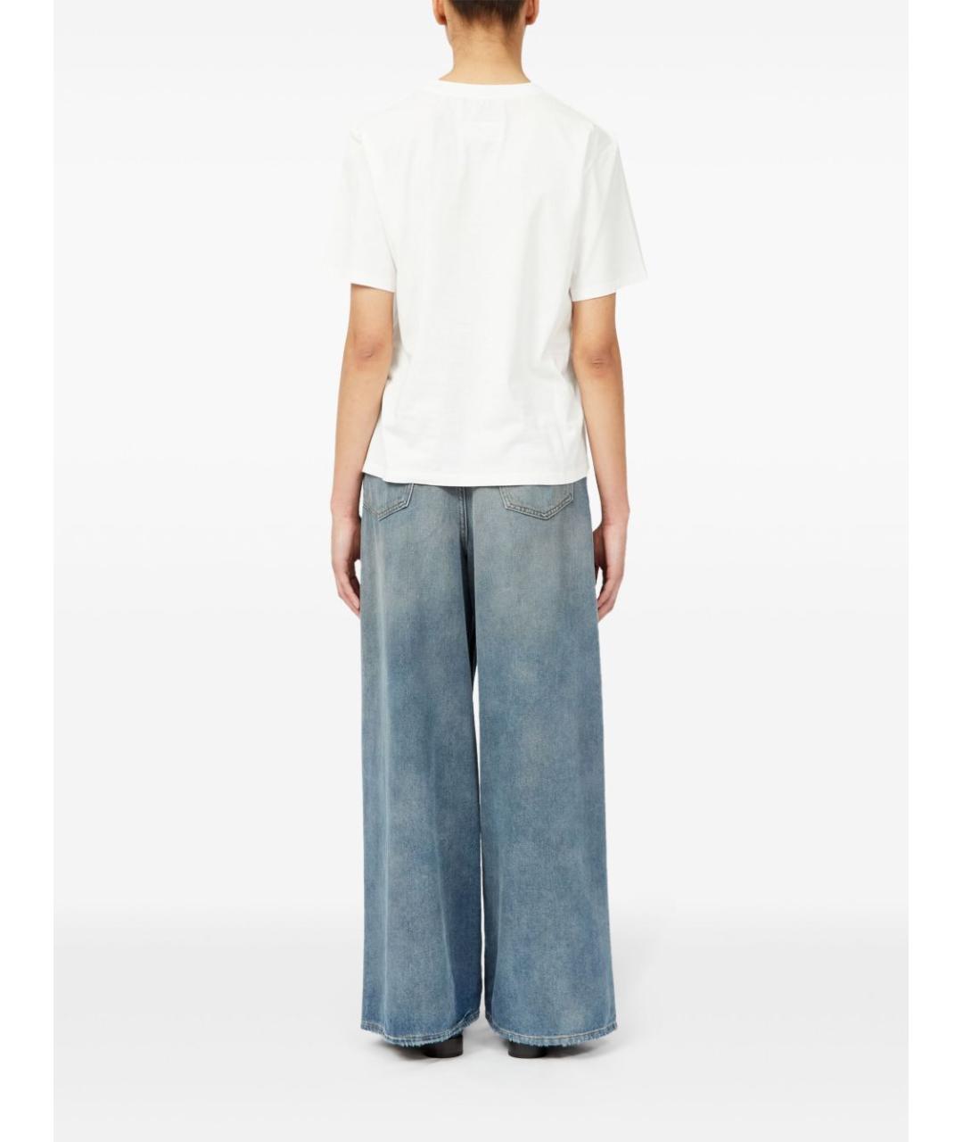MAISON MARGIELA Белая хлопковая футболка, фото 3