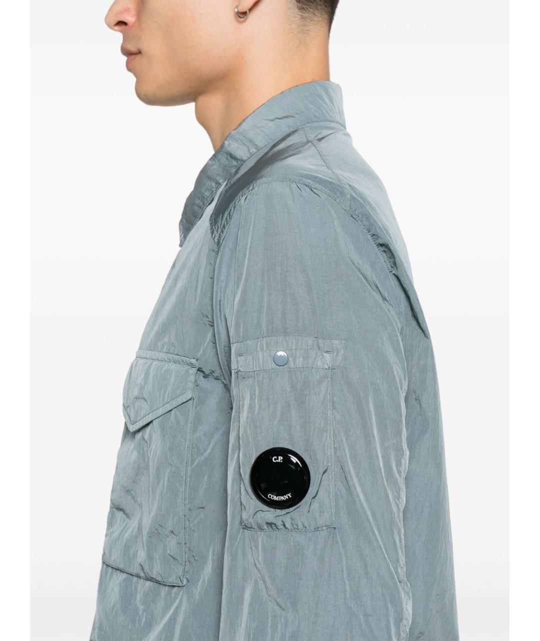 CP COMPANY Голубая полиамидовая куртка, фото 4