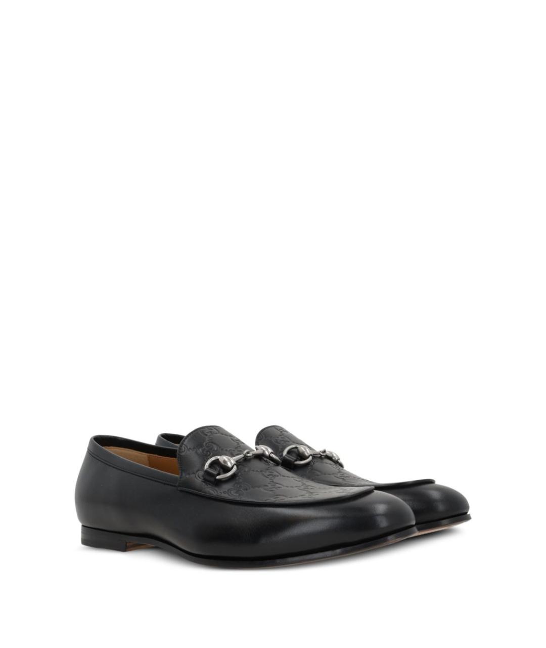 GUCCI Черные кожаные лоферы, фото 3