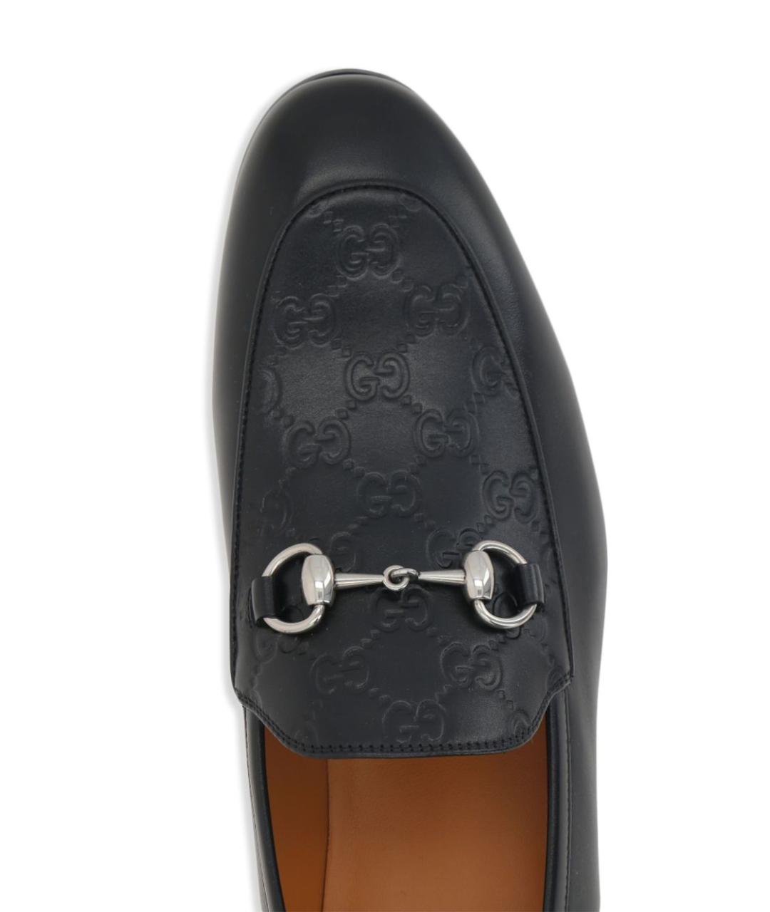 GUCCI Черные кожаные лоферы, фото 4