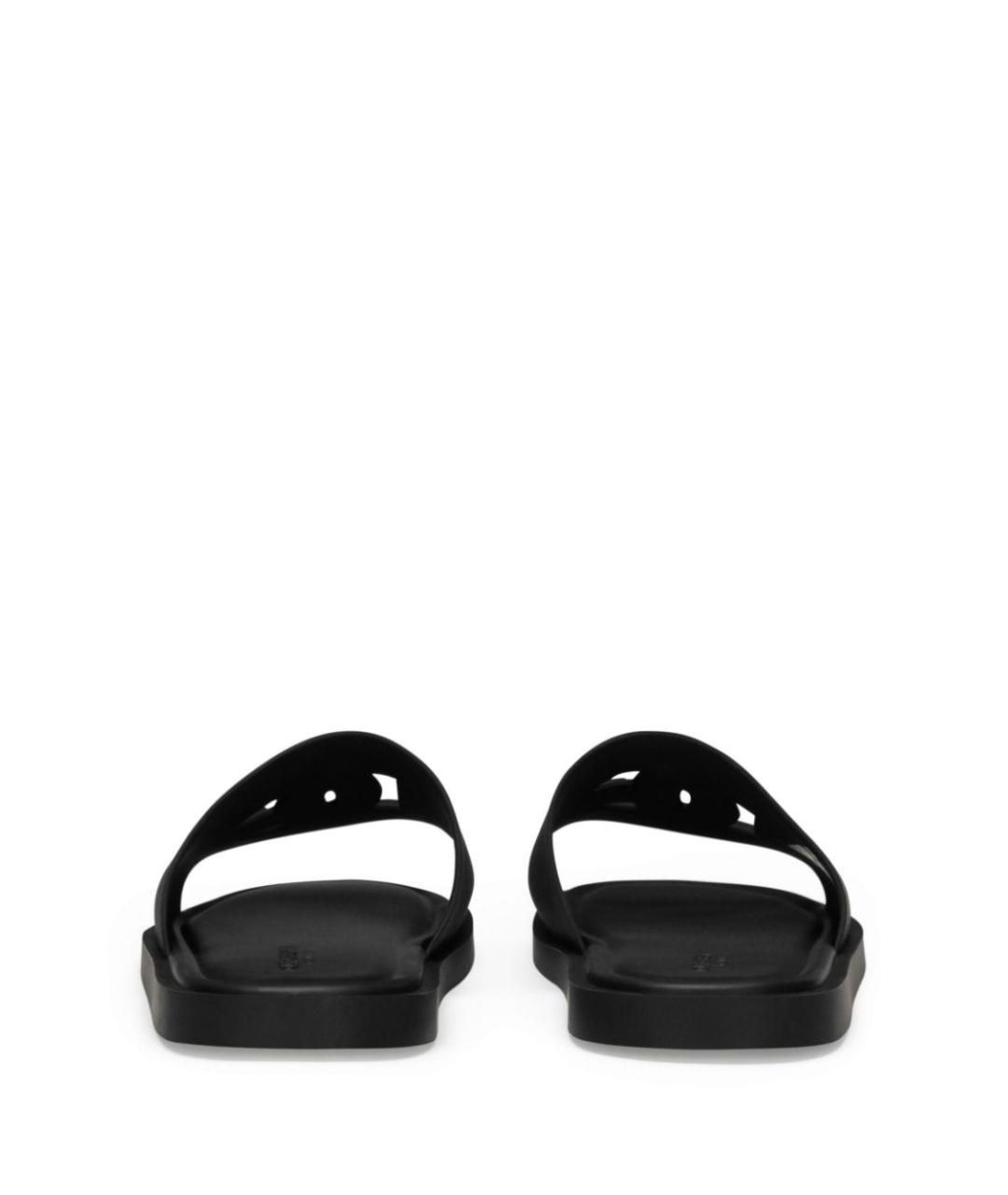 DOLCE&GABBANA Черные шлепанцы, фото 3