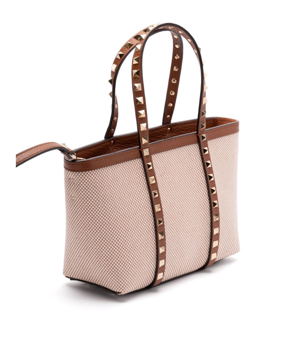 VALENTINO Бежевая сумка тоут, фото 3