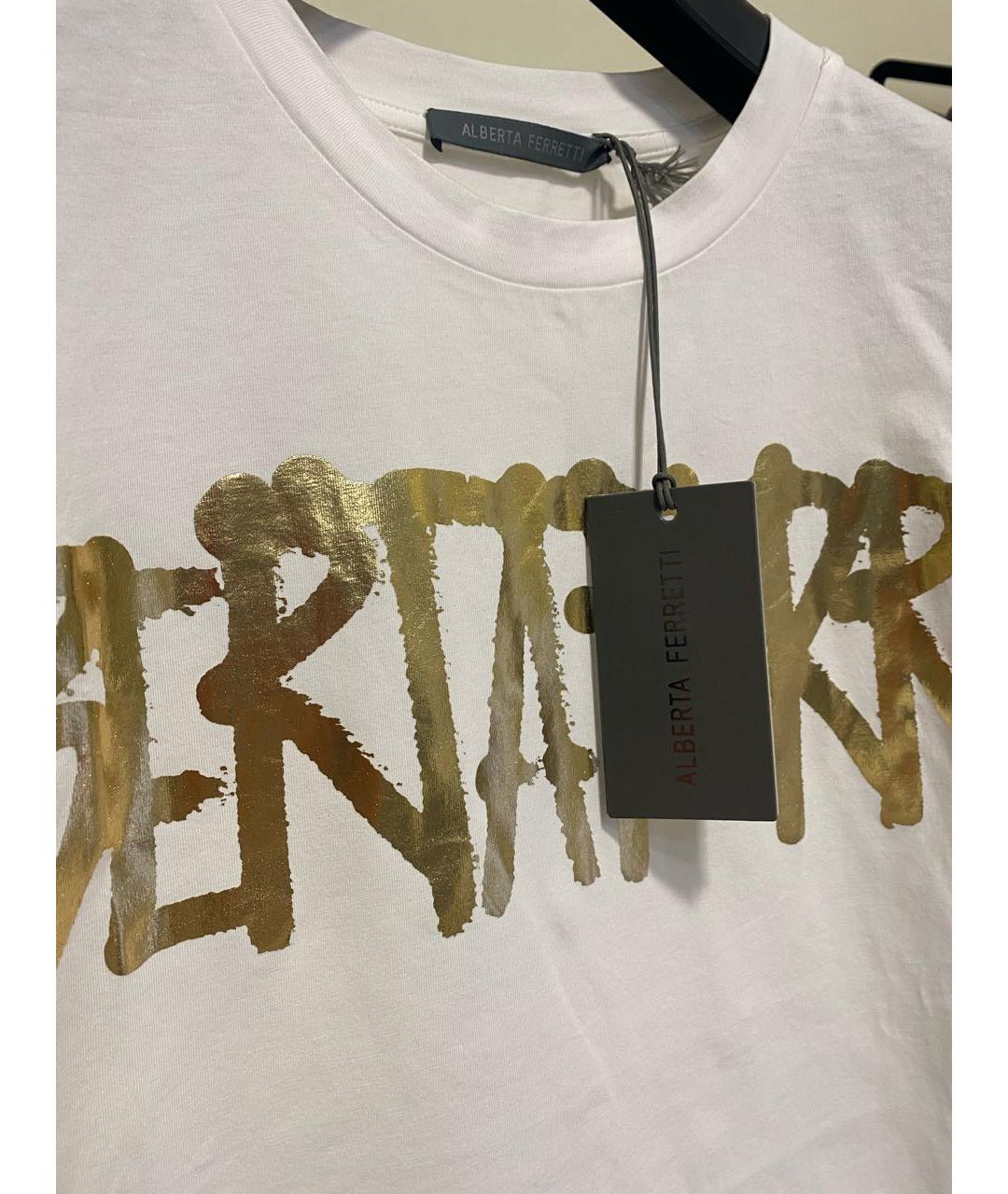 ALBERTA FERRETTI Белая футболка, фото 2