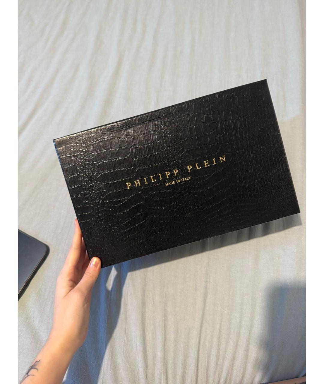PHILIPP PLEIN Черные туфли из лакированной кожи, фото 6