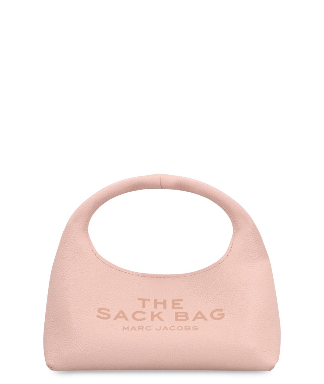 MARC JACOBS Розовая кожаная сумка с короткими ручками, фото 1