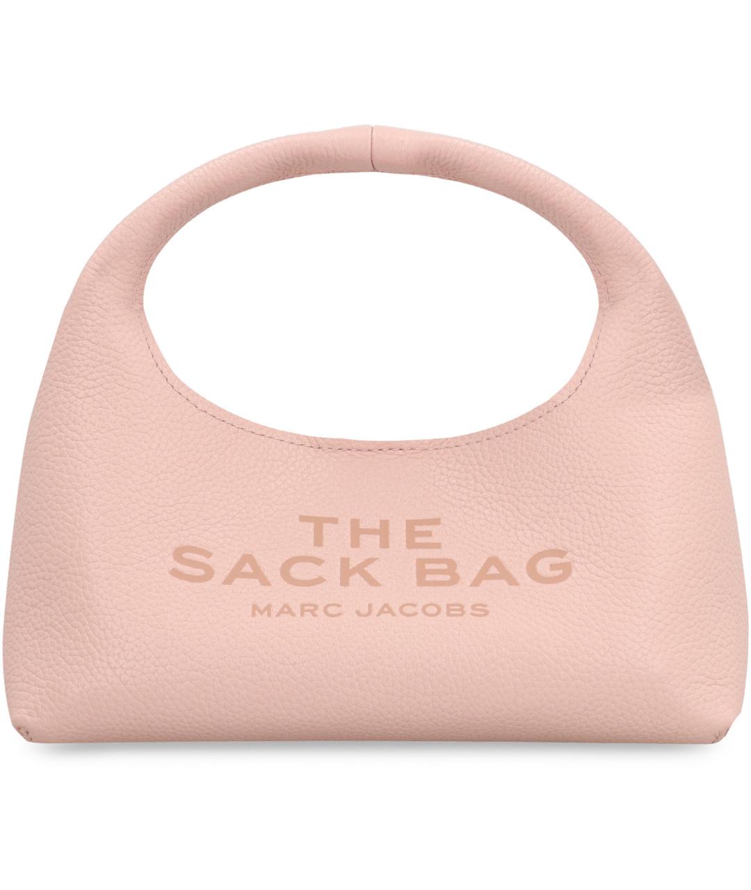 MARC JACOBS Розовая кожаная сумка с короткими ручками, фото 2