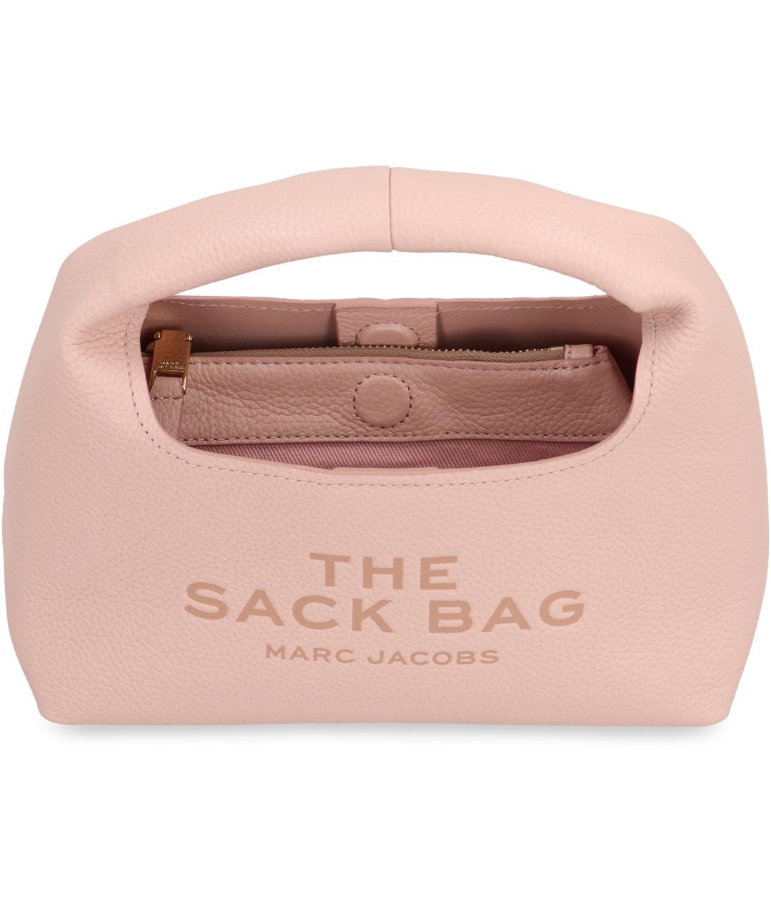 MARC JACOBS Розовая кожаная сумка с короткими ручками, фото 5