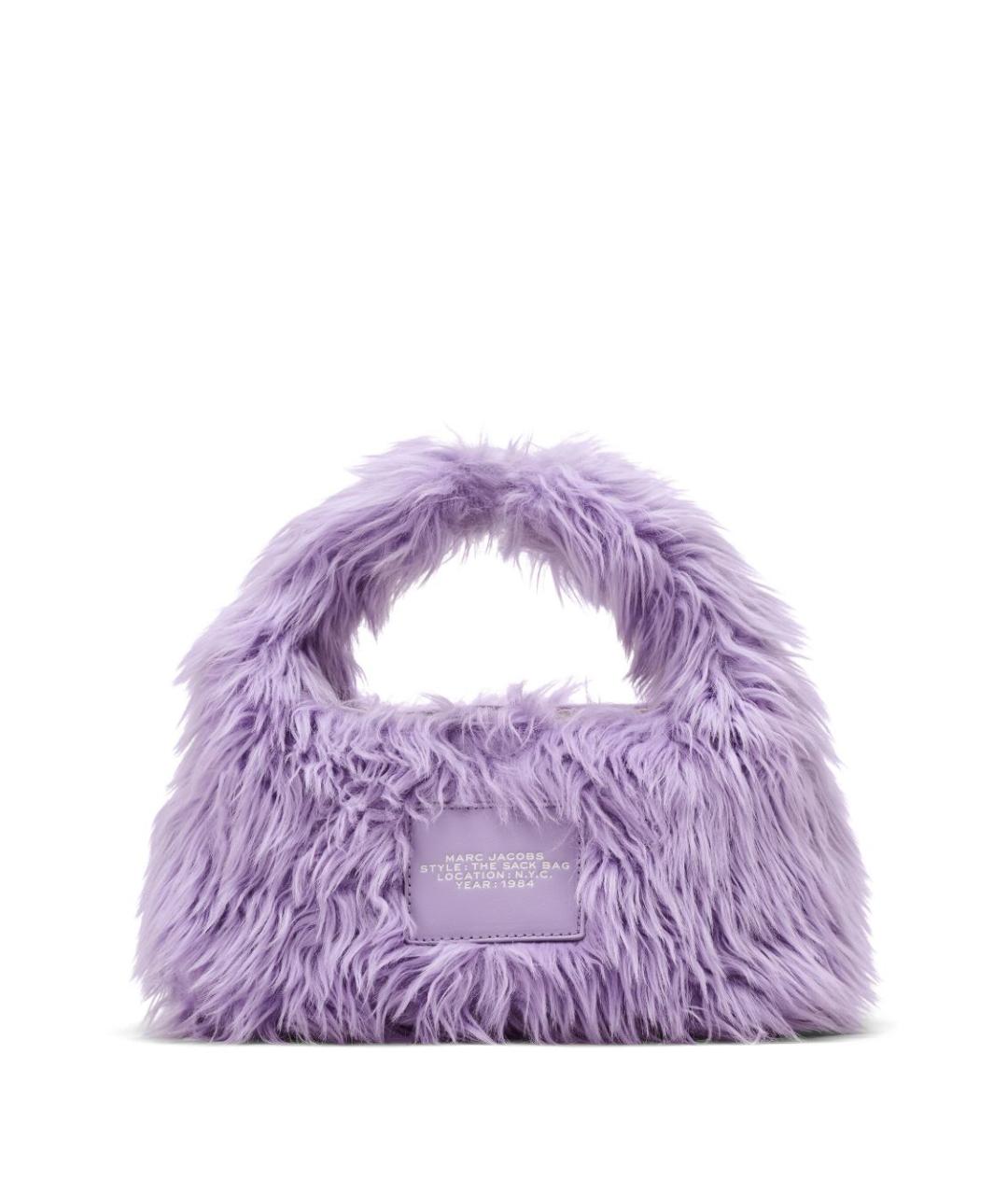 MARC JACOBS Фиолетовая синтетическая сумка с короткими ручками, фото 5