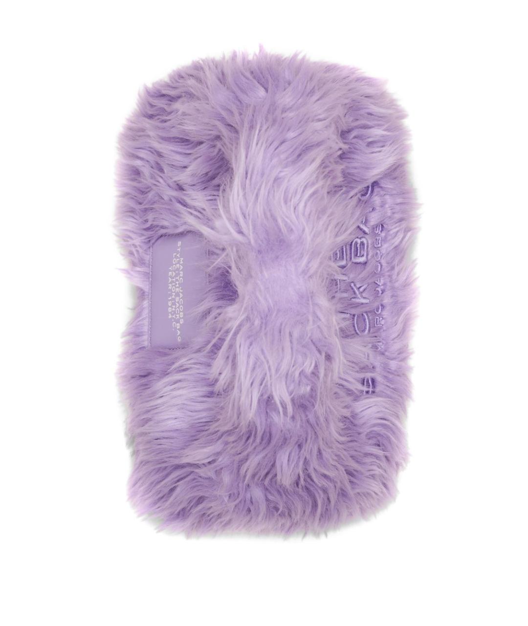 MARC JACOBS Фиолетовая синтетическая сумка с короткими ручками, фото 3
