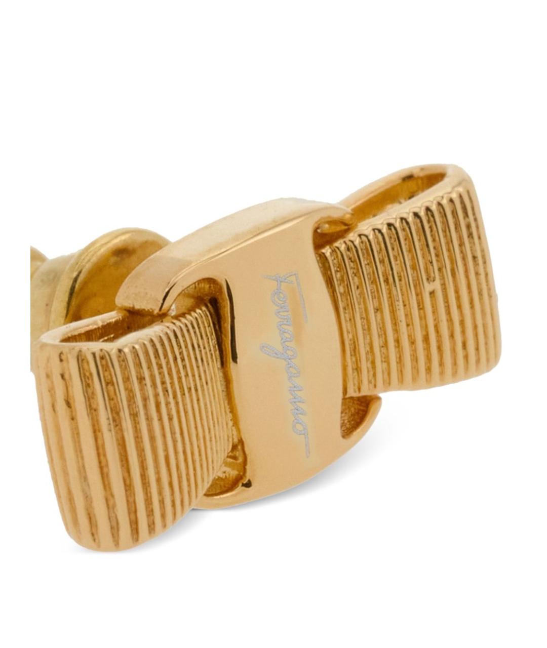 FERRAGAMO Золотые металлические серьги, фото 2