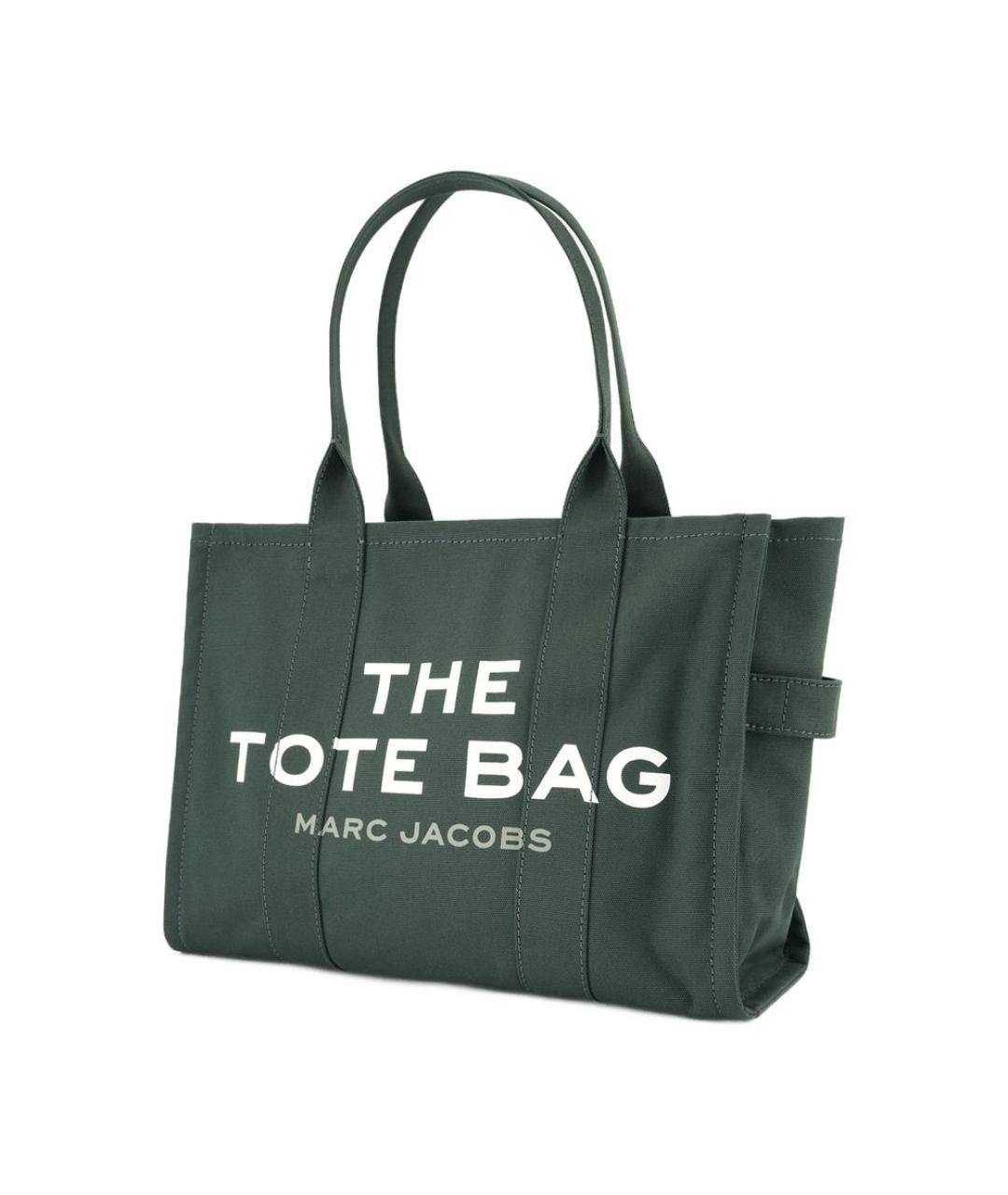 MARC JACOBS Зеленая хлопковая сумка тоут, фото 2