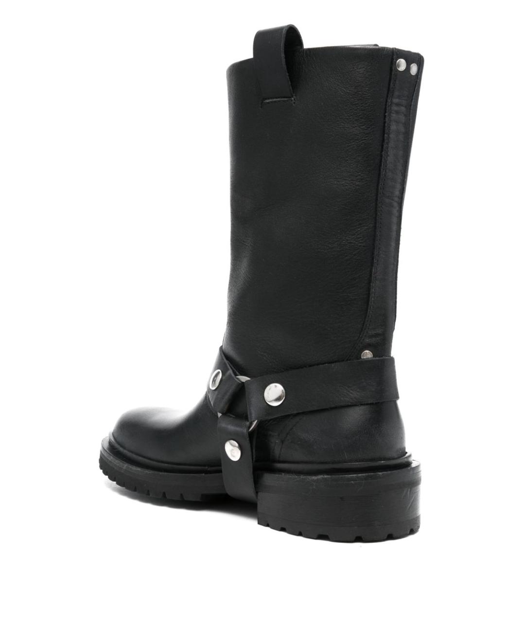 GOLDEN GOOSE DELUXE BRAND Черные кожаные сапоги, фото 2