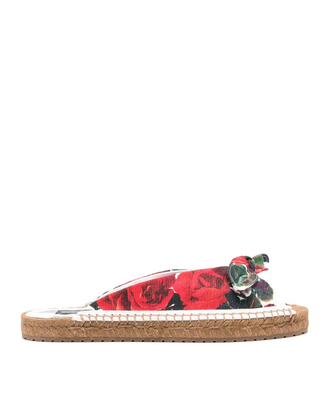 DOLCE&GABBANA Мульти текстильные сандалии, фото 1