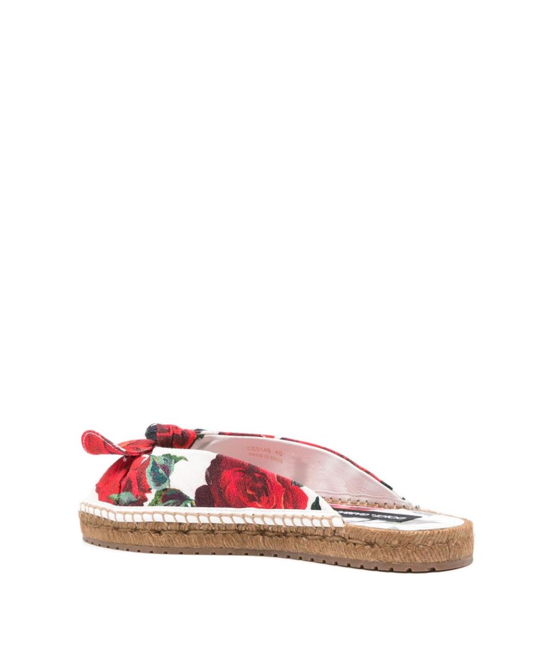 DOLCE&GABBANA Мульти текстильные сандалии, фото 3