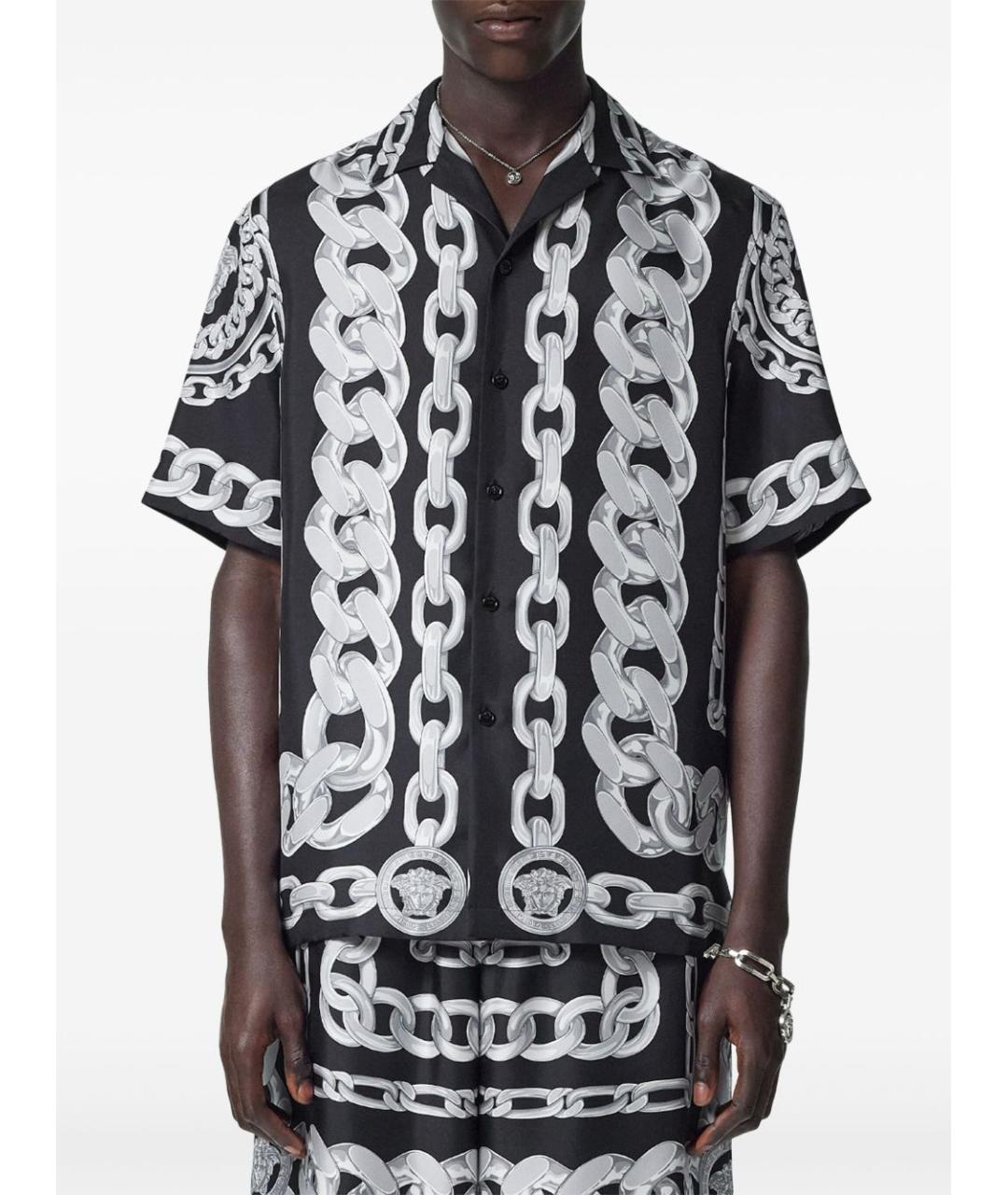 VERSACE Черная кэжуал рубашка, фото 2