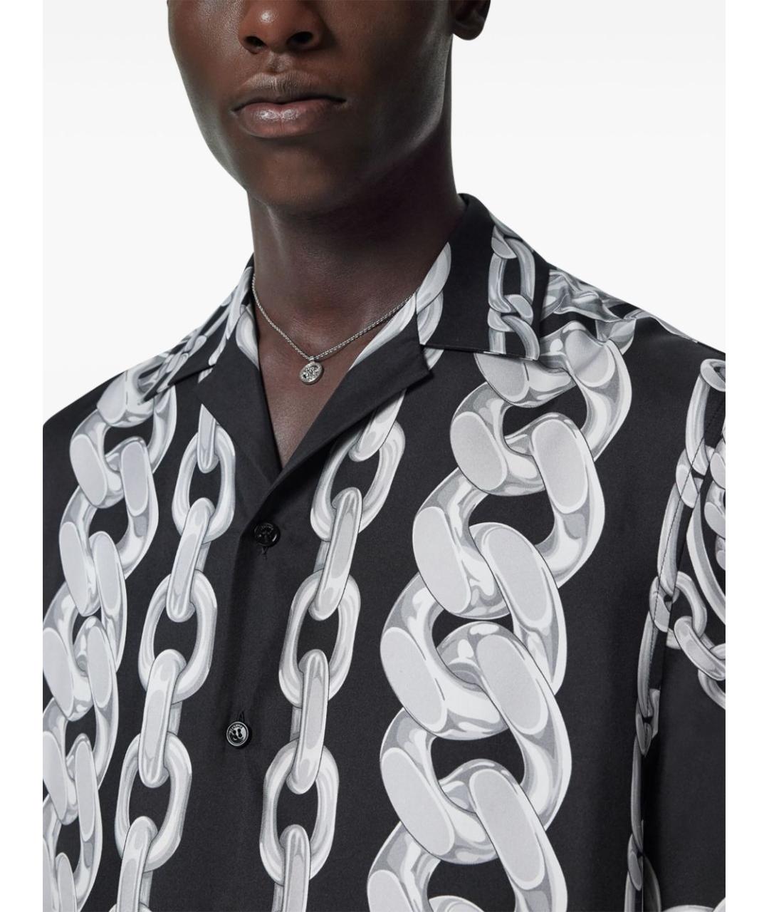 VERSACE Черная кэжуал рубашка, фото 5
