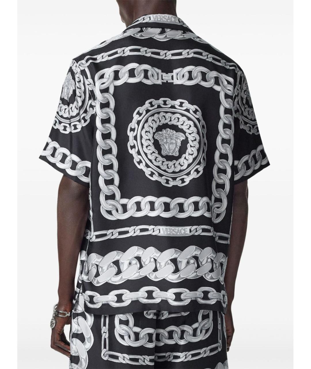 VERSACE Черная кэжуал рубашка, фото 3