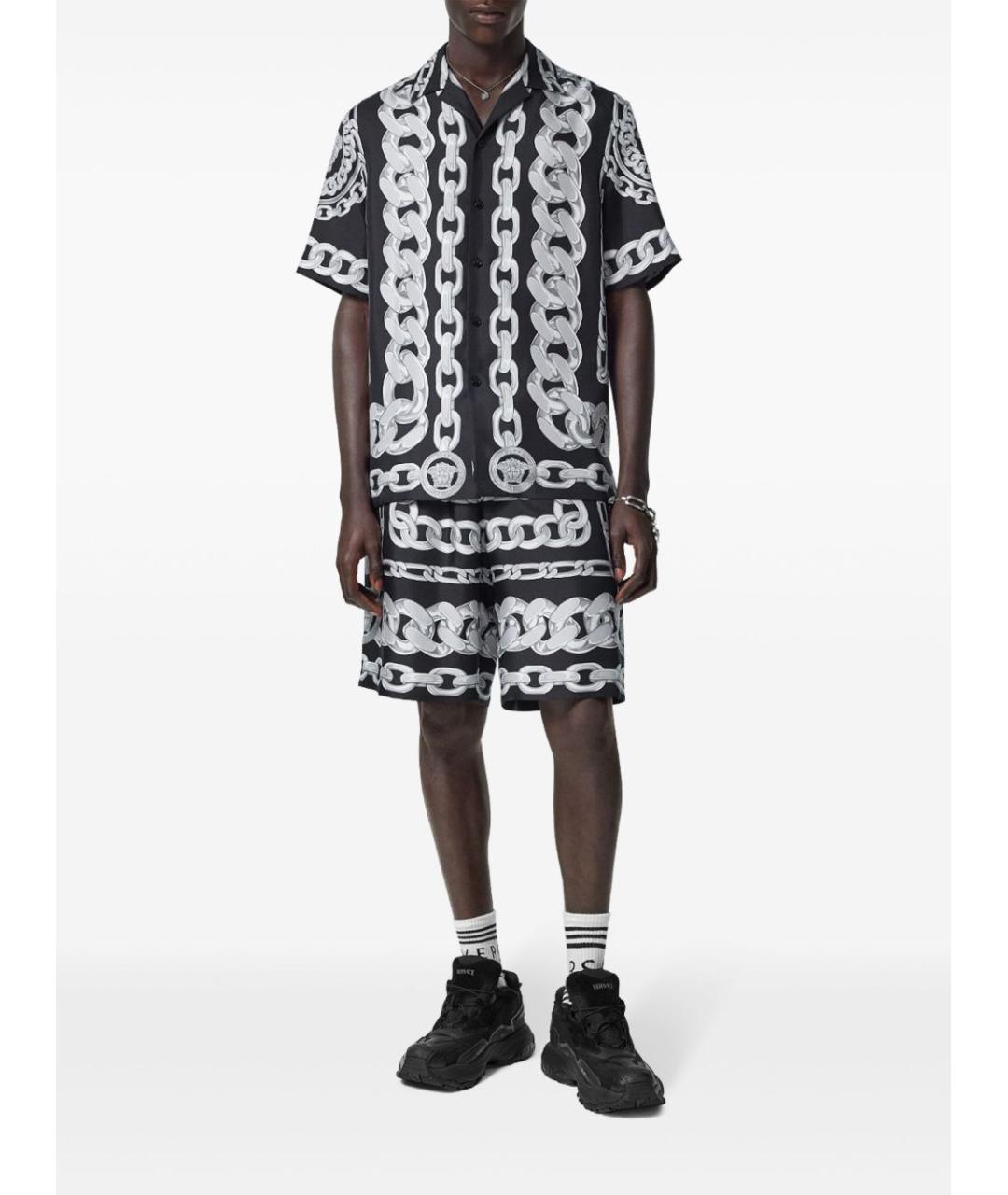 VERSACE Черная кэжуал рубашка, фото 4