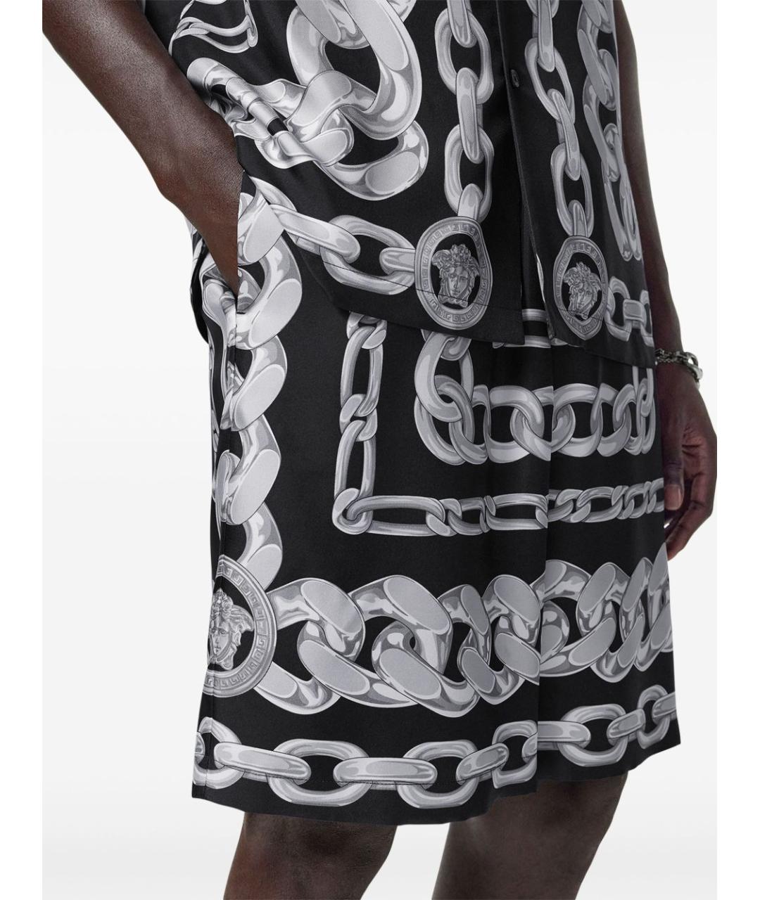 VERSACE Черные шорты, фото 4