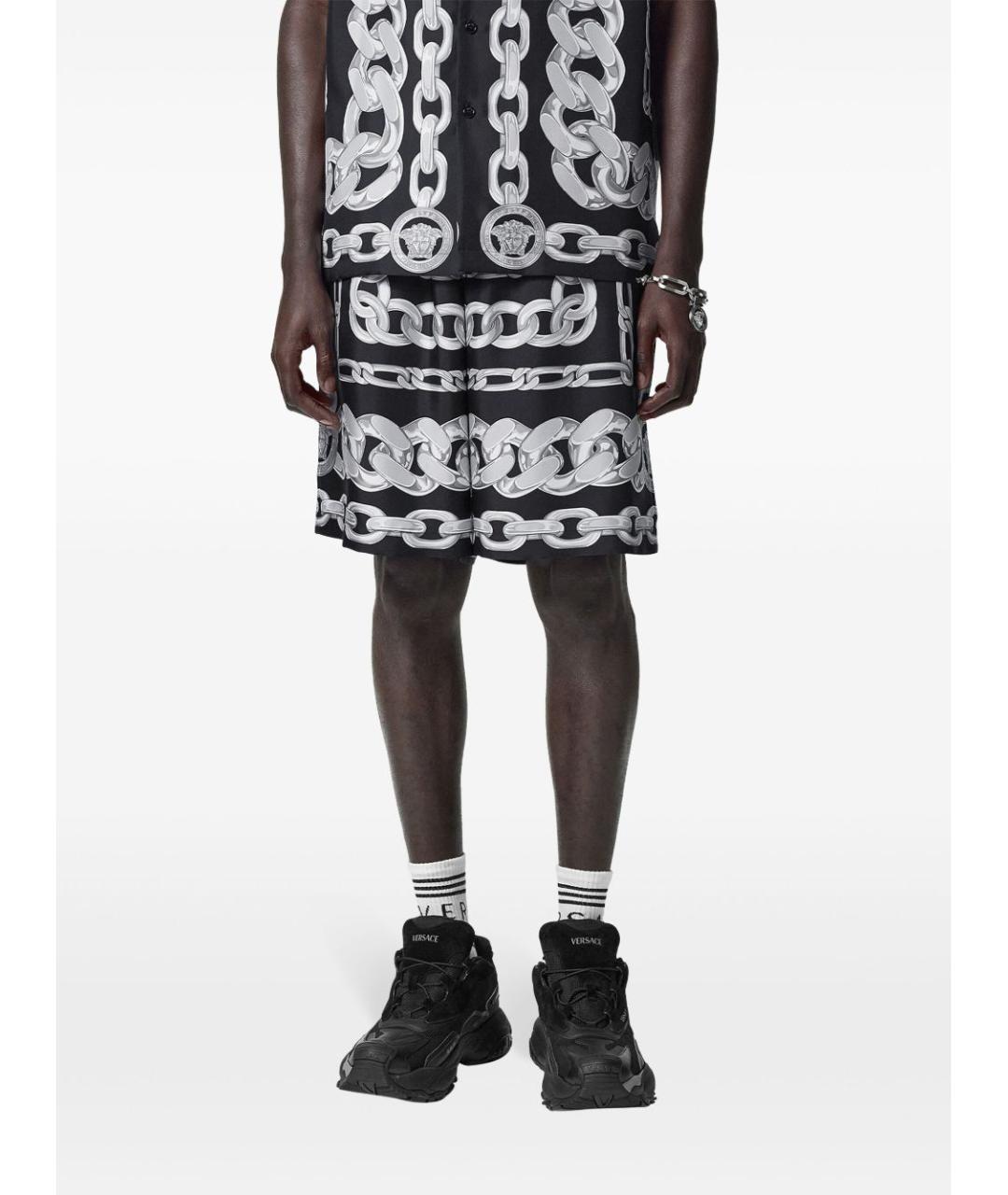 VERSACE Черные шорты, фото 2
