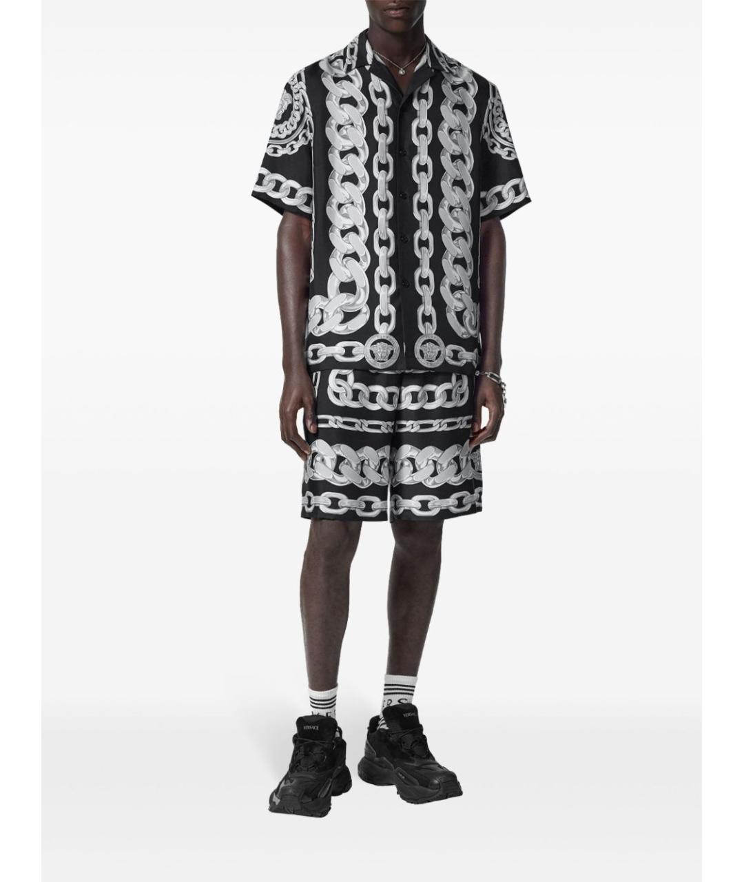 VERSACE Черные шорты, фото 3
