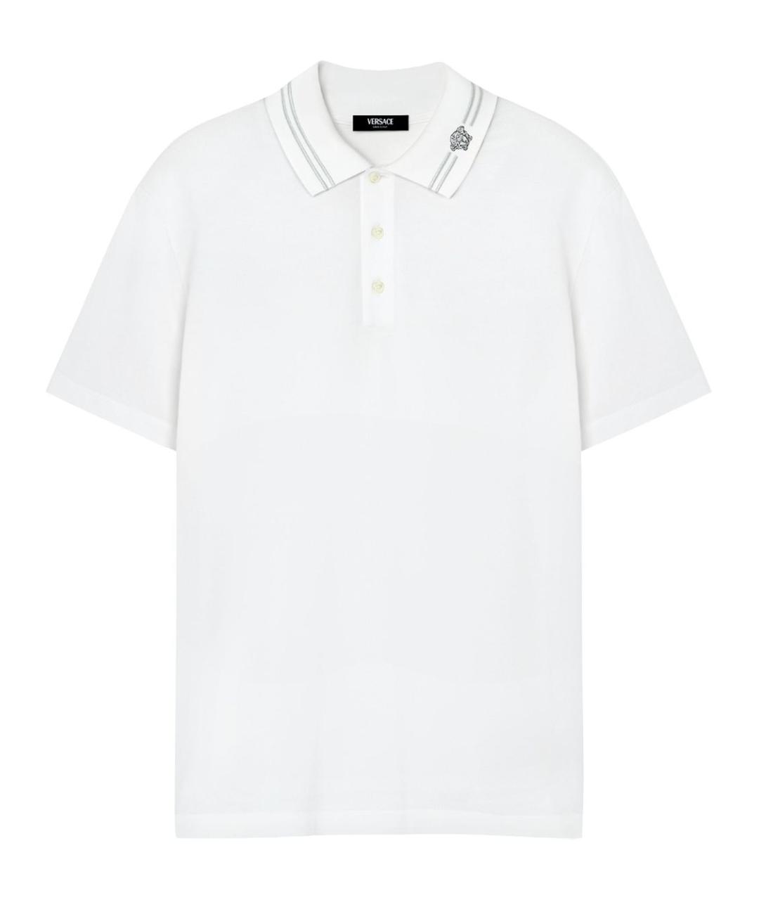 VERSACE Белая хлопковая футболка, фото 1