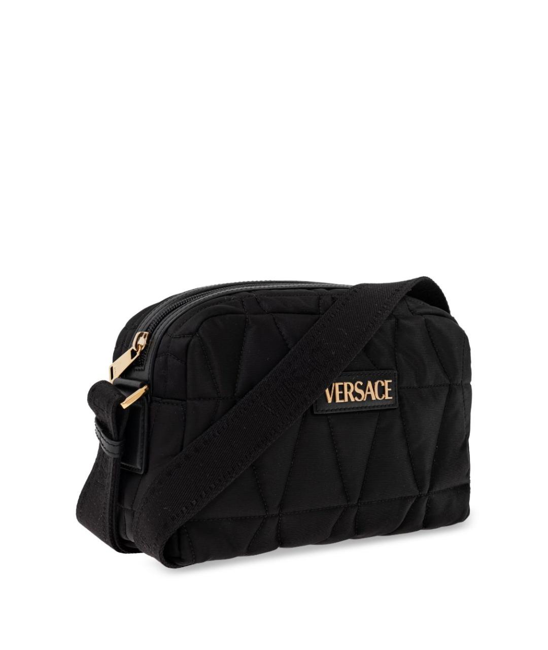 VERSACE Черная сумка на плечо, фото 2