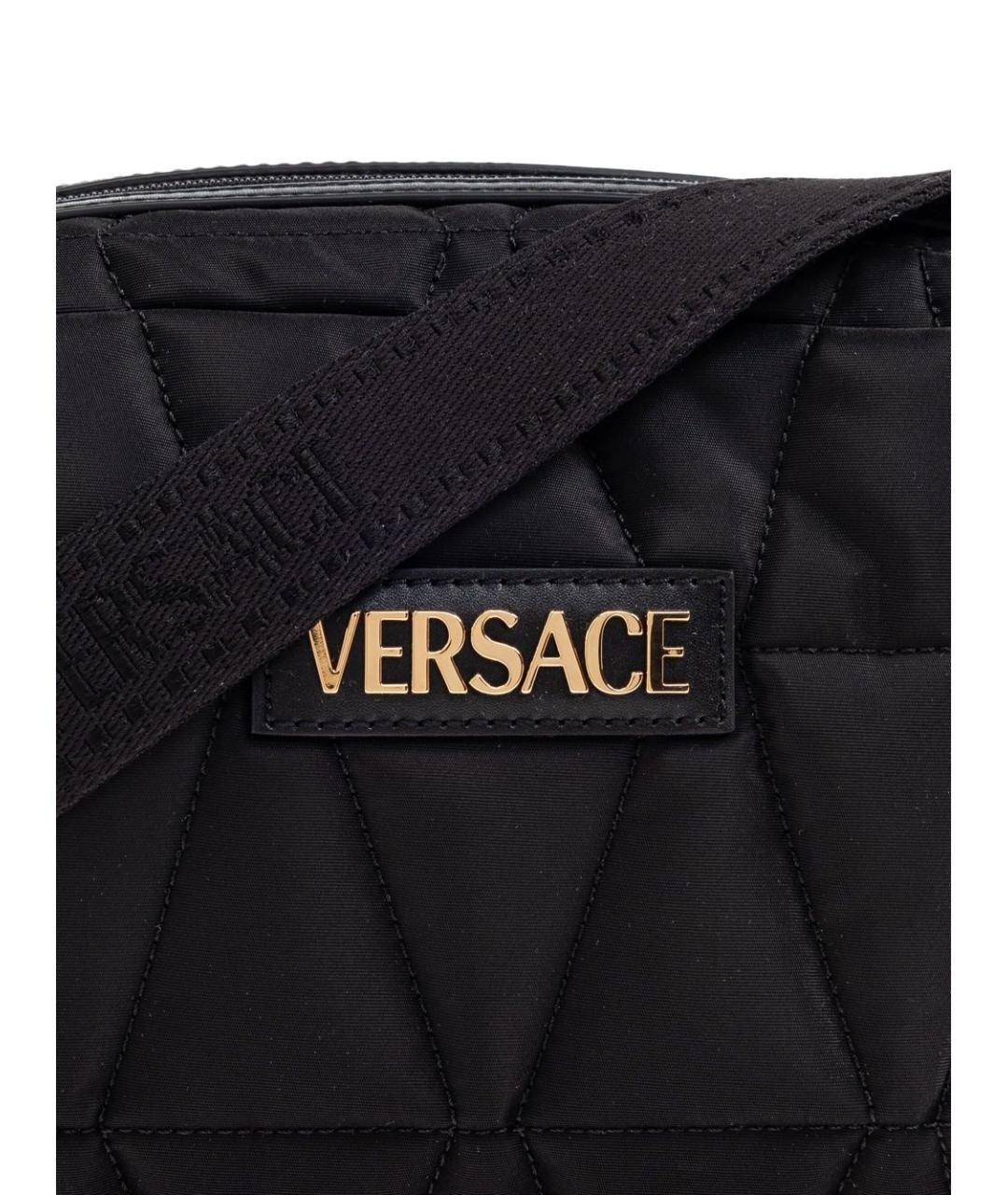 VERSACE Черная сумка на плечо, фото 3