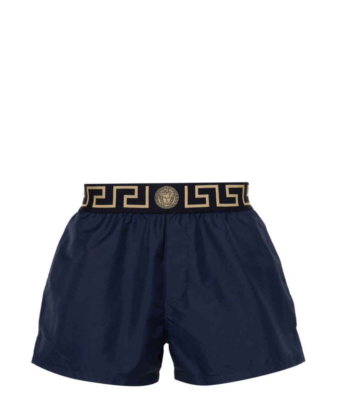 VERSACE Синие полиэстеровые плавки, фото 1