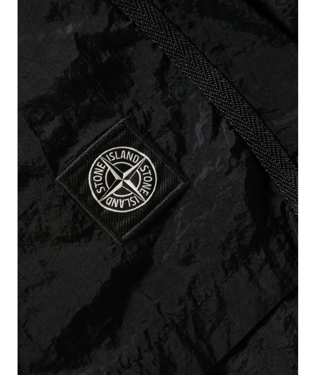 STONE ISLAND Черные полиамидовые плавки, фото 3