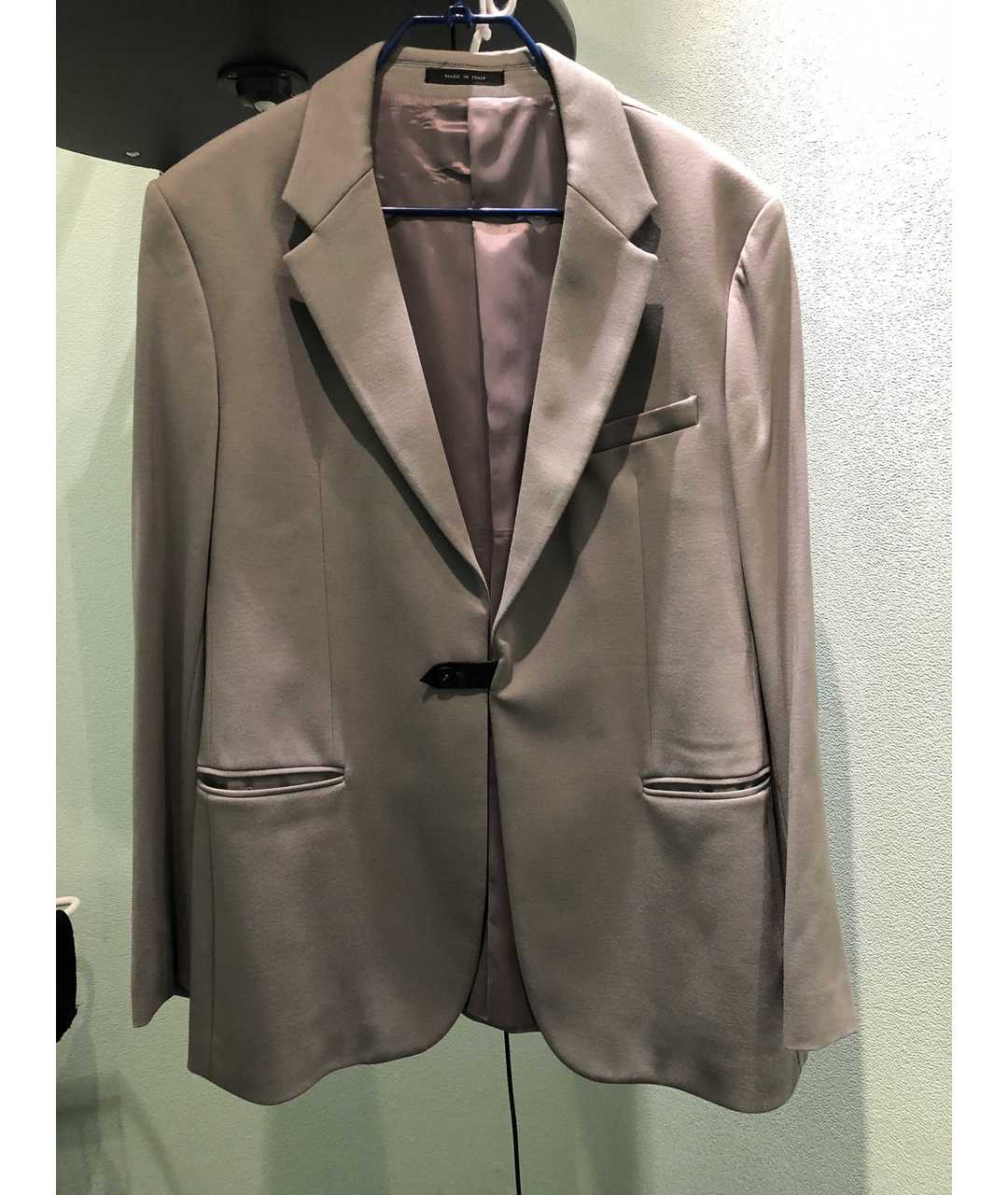 EMPORIO ARMANI Серый шерстяной пиджак, фото 4