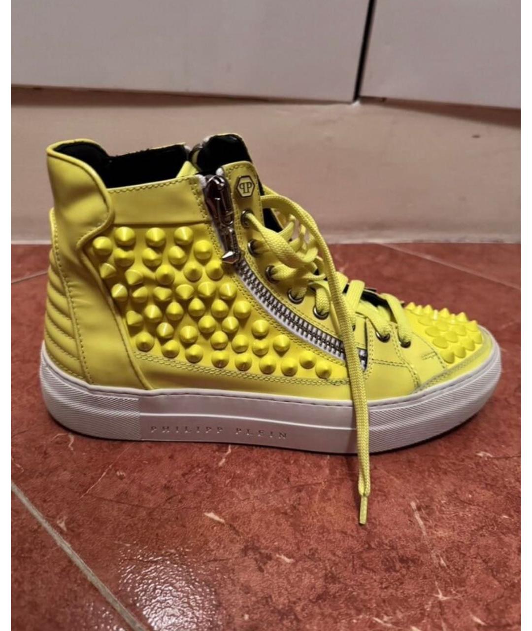 PHILIPP PLEIN Кожаные кеды, фото 6