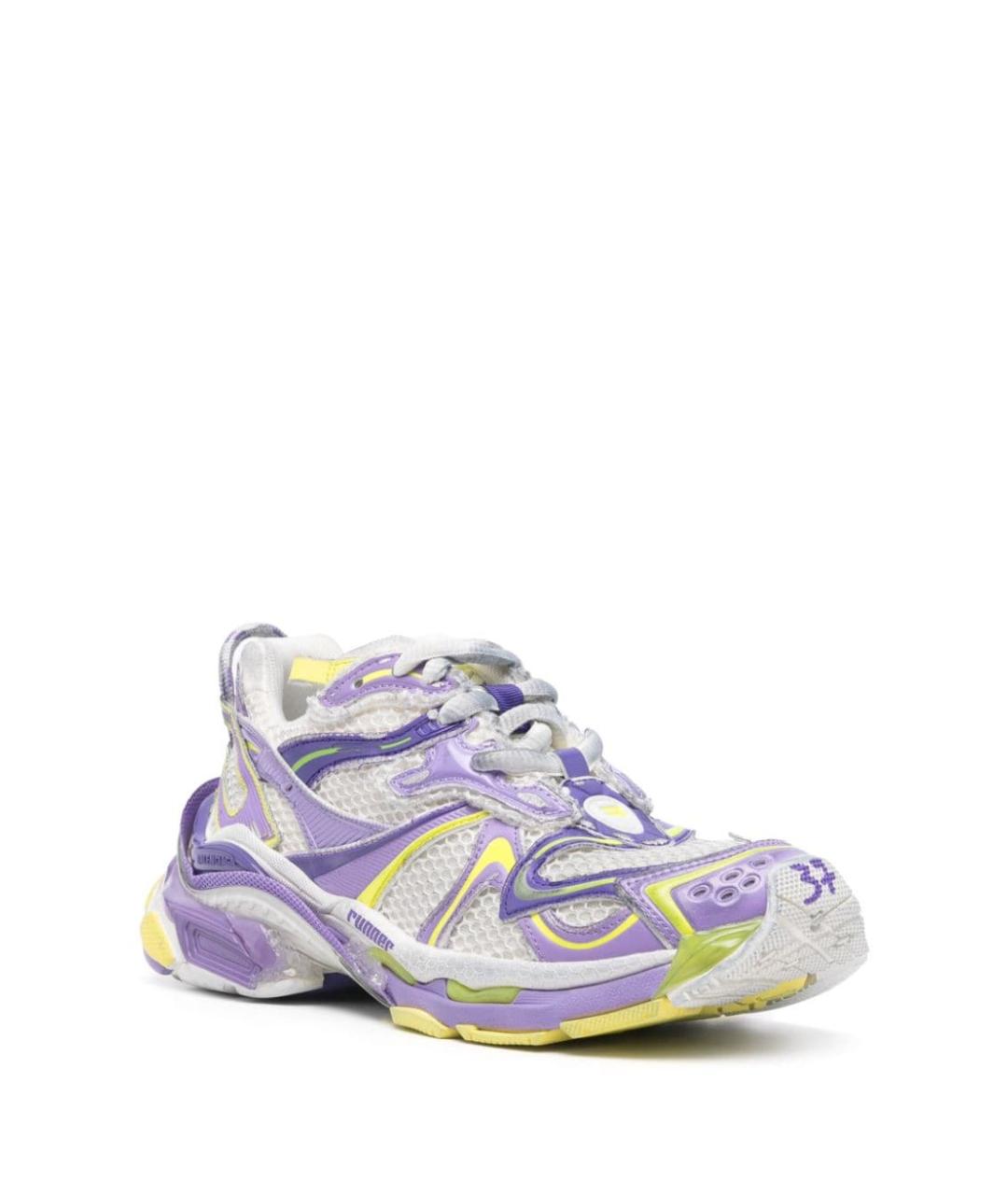 BALENCIAGA Фиолетовые синтетические кроссовки, фото 2