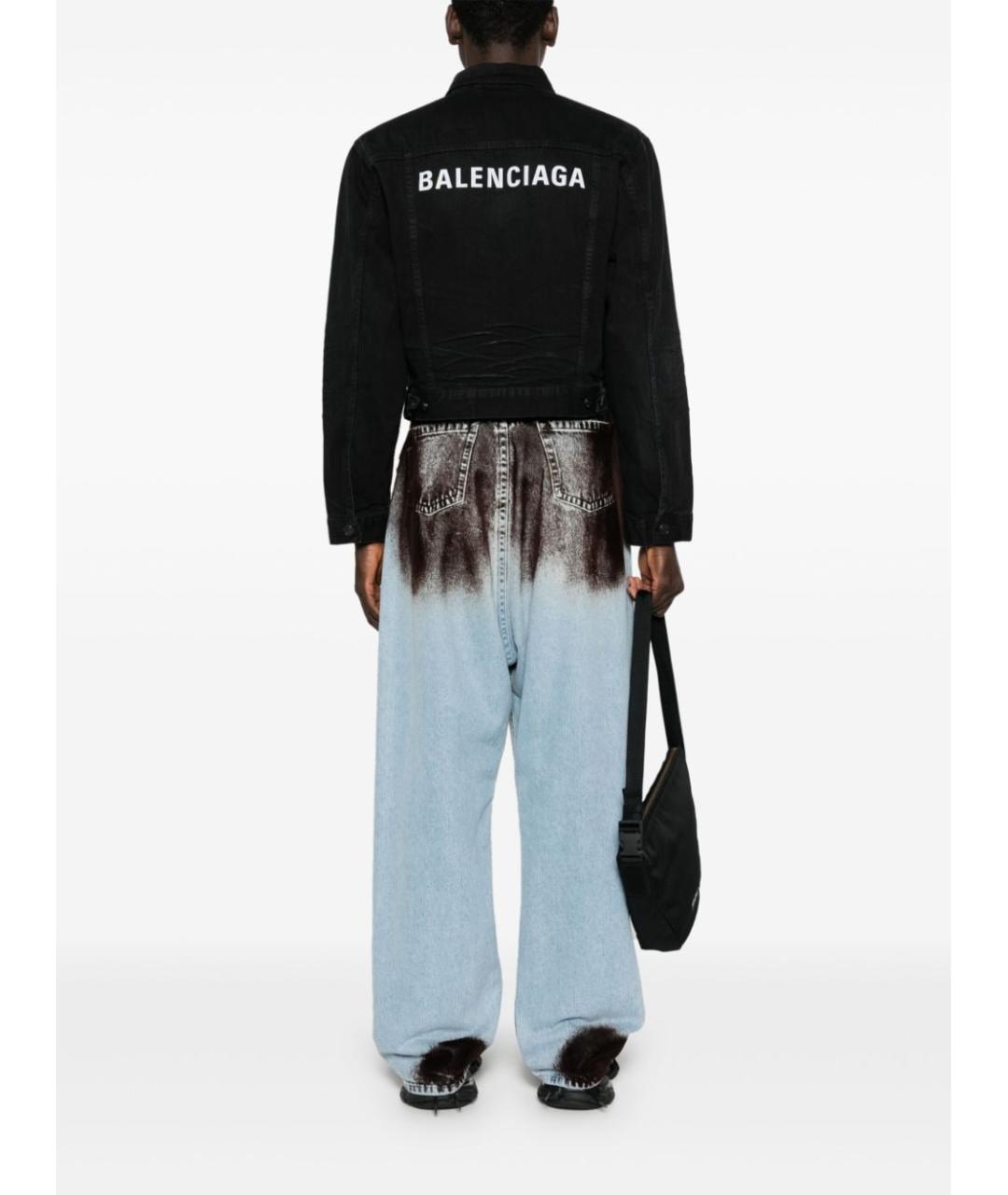 BALENCIAGA Черная хлопковая куртка, фото 5