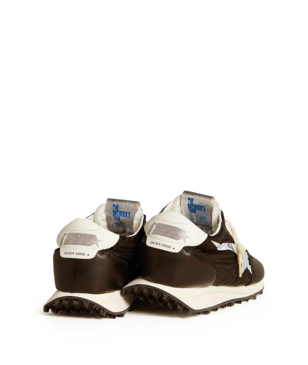 GOLDEN GOOSE DELUXE BRAND Коричневые кожаные низкие кроссовки / кеды, фото 3