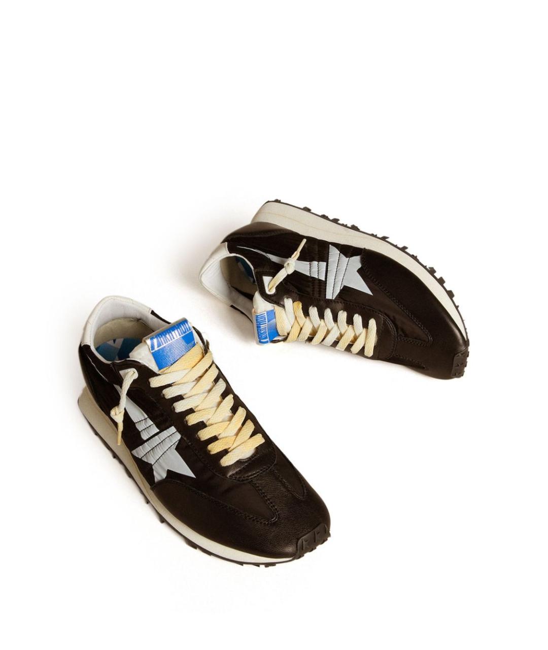 GOLDEN GOOSE DELUXE BRAND Коричневые кожаные низкие кроссовки / кеды, фото 2