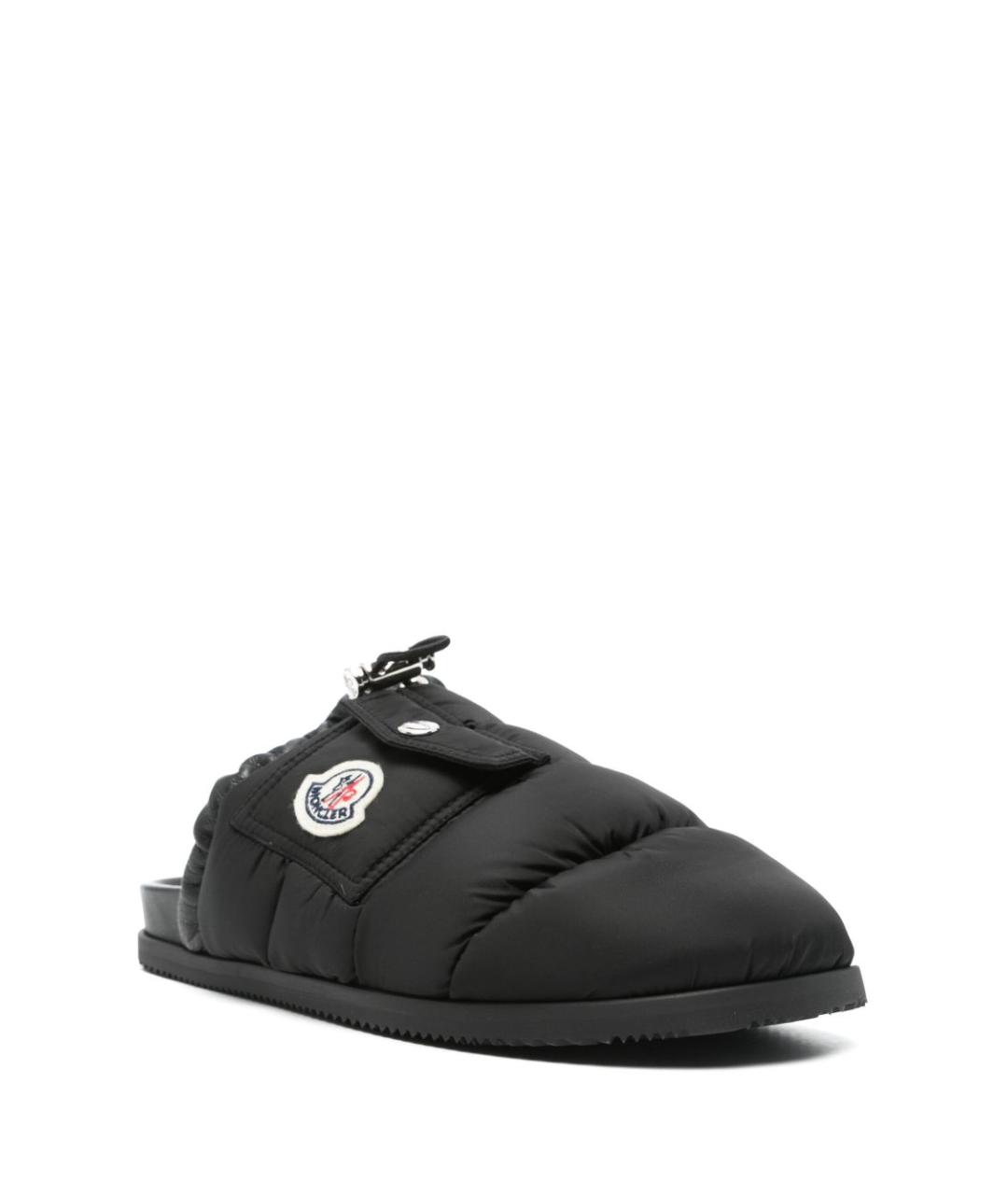 MONCLER Черные мюли, фото 4