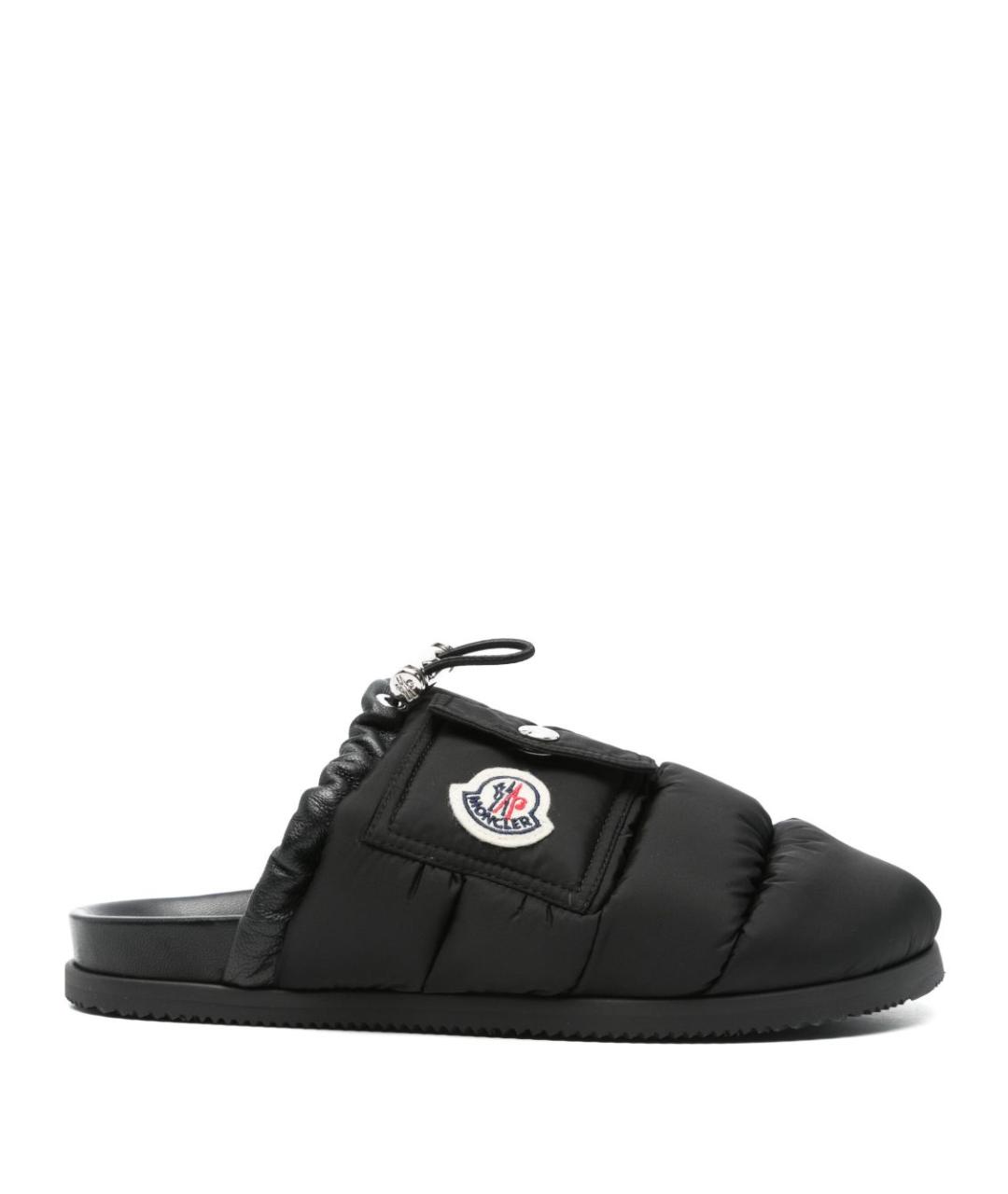 MONCLER Черные мюли, фото 1