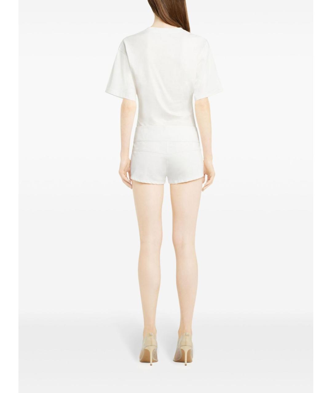COURREGES Белая хлопковая футболка, фото 5
