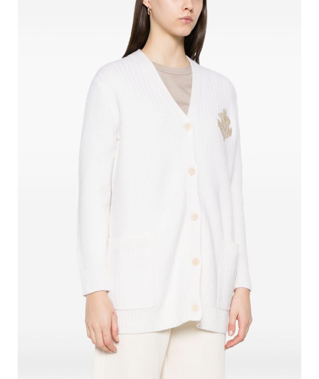 MAX MARA Белый шерстяной кардиган, фото 3