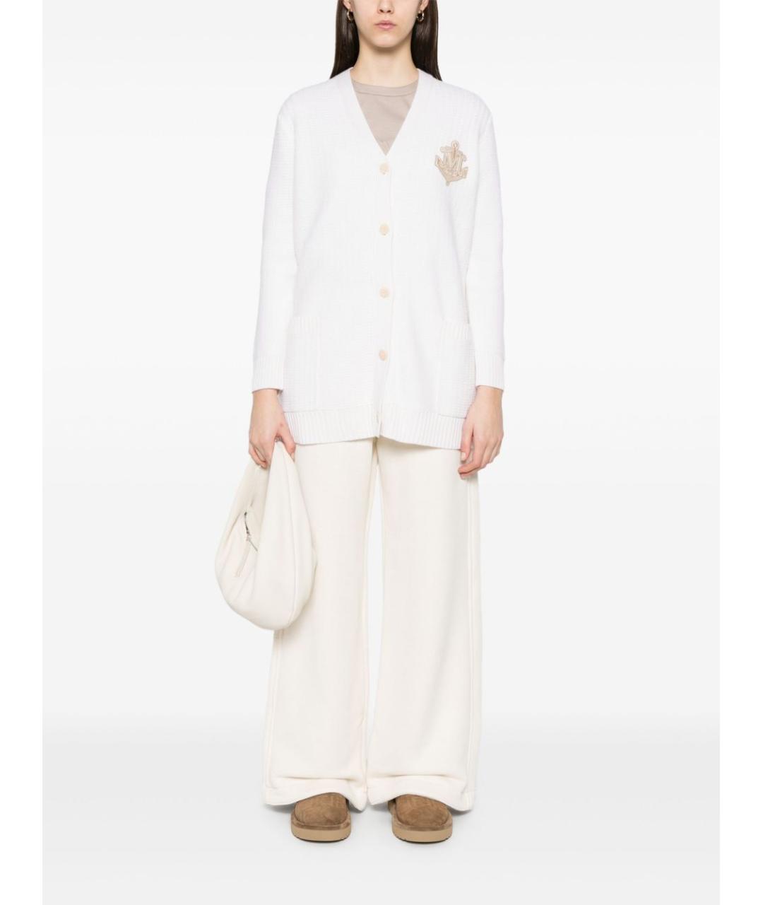 MAX MARA Белый шерстяной кардиган, фото 2