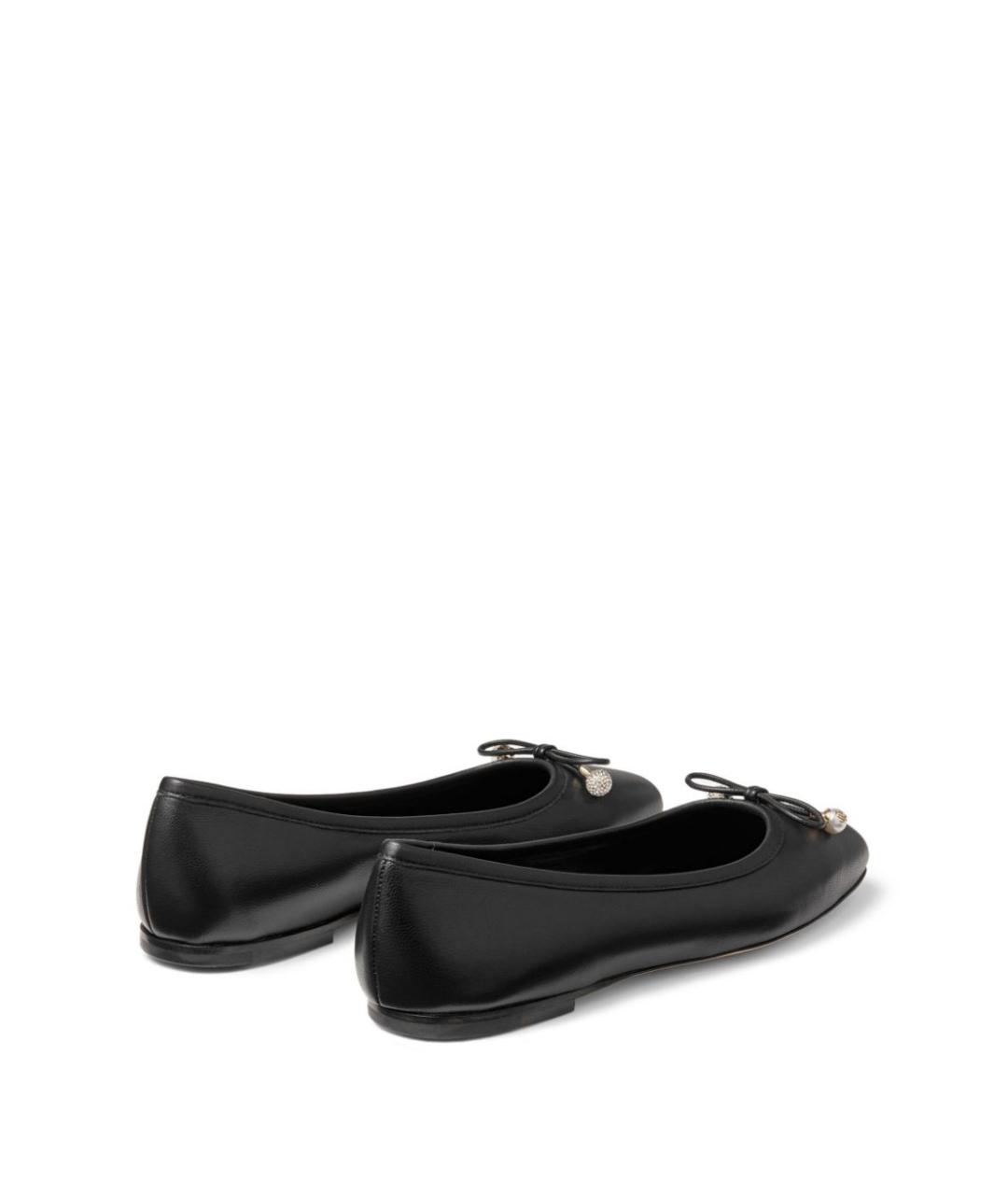 JIMMY CHOO Черные кожаные балетки, фото 5