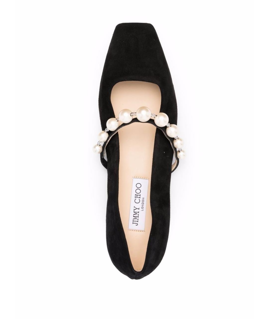 JIMMY CHOO Черные кожаные балетки, фото 3